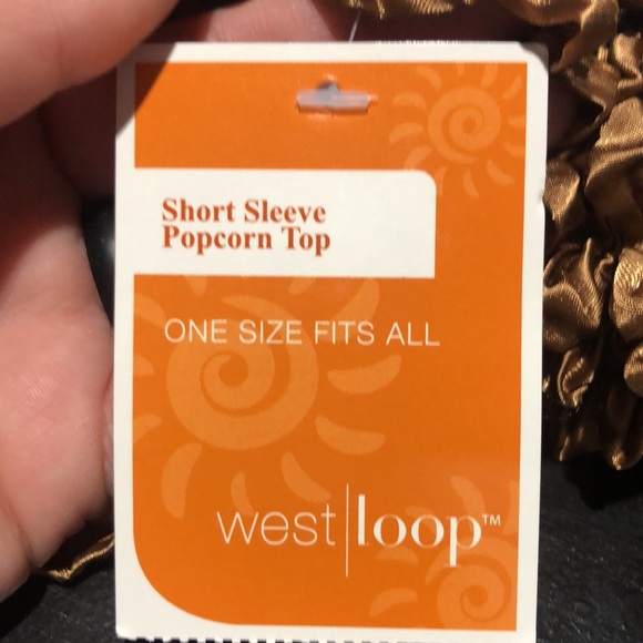 NWT West Loop gold popcorn top size one size - Picture 10 of 11